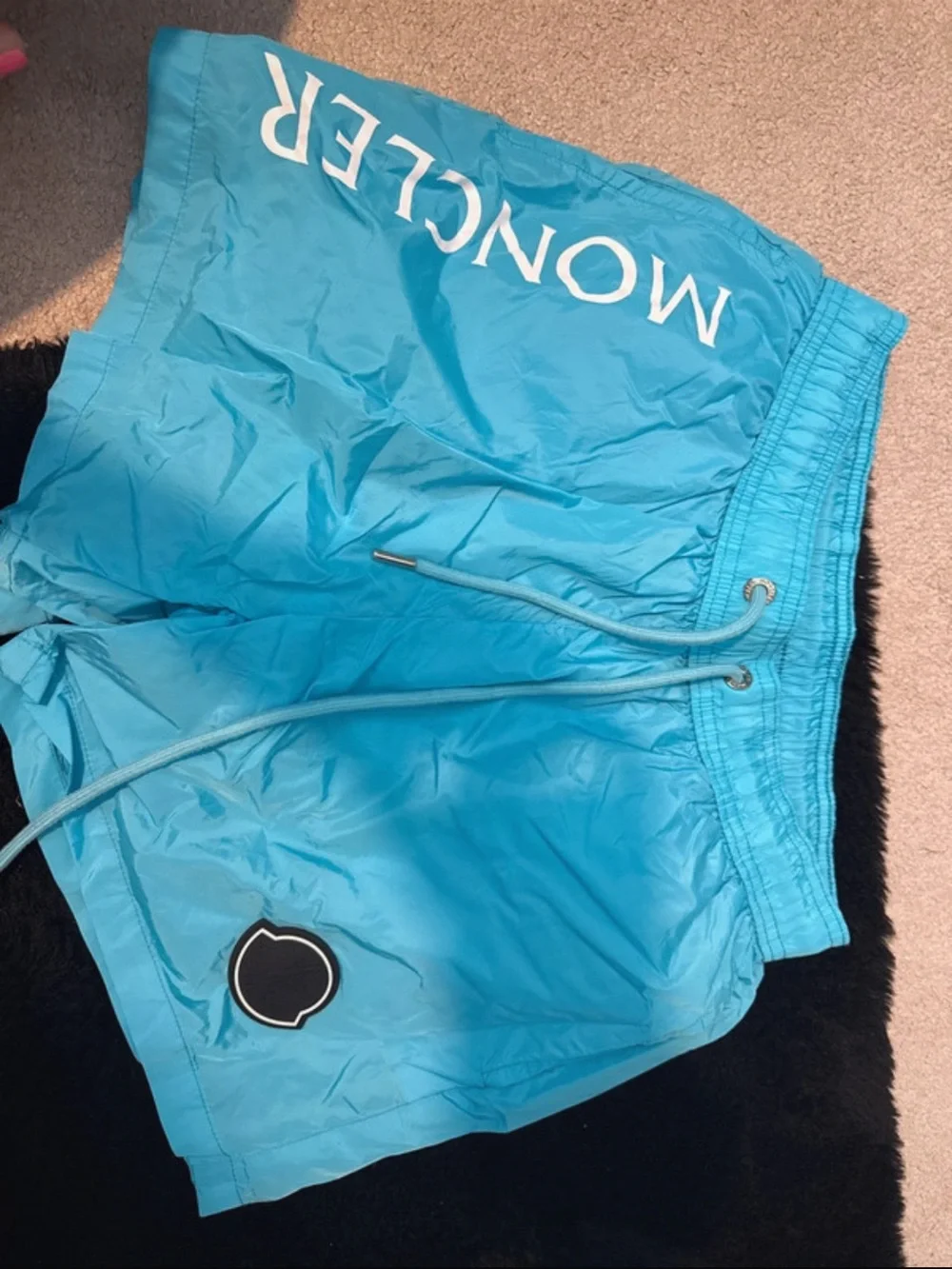 Moncler Turquoise Blue Windbreaker with Branded Tag - Picture 4 of 6
